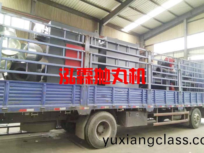 圓(yuan)棒(bang)抛(pao)丸(wan)除鏽(xiu)機(ji)髮貨(huo)現(xian)場(chang)