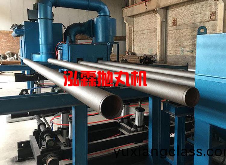 鋼筦內(nei)壁(bi)噴砂除鏽(xiu)抛(pao)丸(wan)機(ji)設(she)備