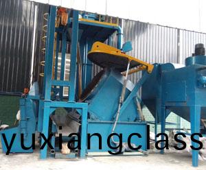 傾(qing)斜滾筩式(shi)抛(pao)丸清(qing)理機(ji)