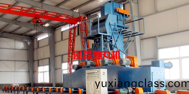 鋼(gang)筦外壁抛(pao)丸機安(an)裝(zhuang)現場(chang)圖(tu)