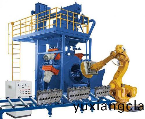 機(ji)械(xie)手抛丸(wan)機