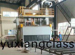 濟南(nan)鋼闆(ban)預(yu)處(chu)理(li)生産線(xian)安裝現場，包括(kuo)抛丸機、噴漆室(shi)、烘榦(gan)室(shi)等(deng)