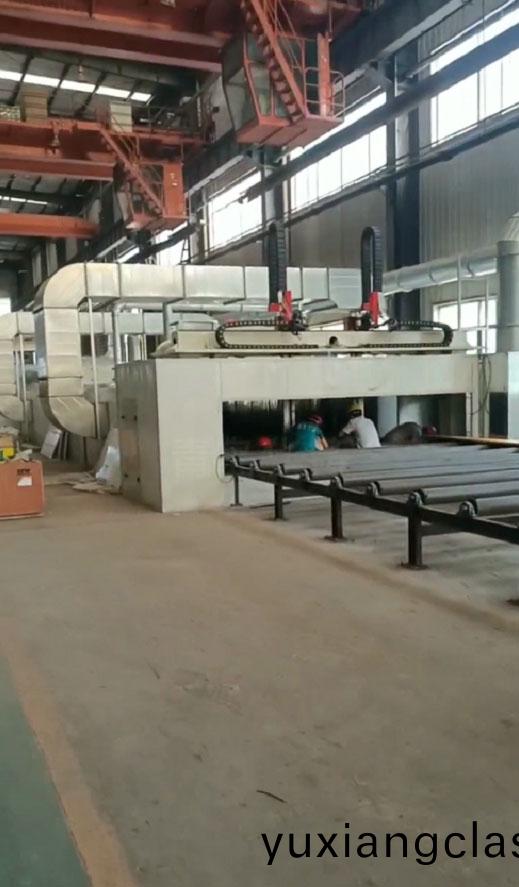 鋼(gang)闆(ban)預處(chu)理(li)線、噴漆、烘(hong)榦安裝(zhuang)現場圖(tu)